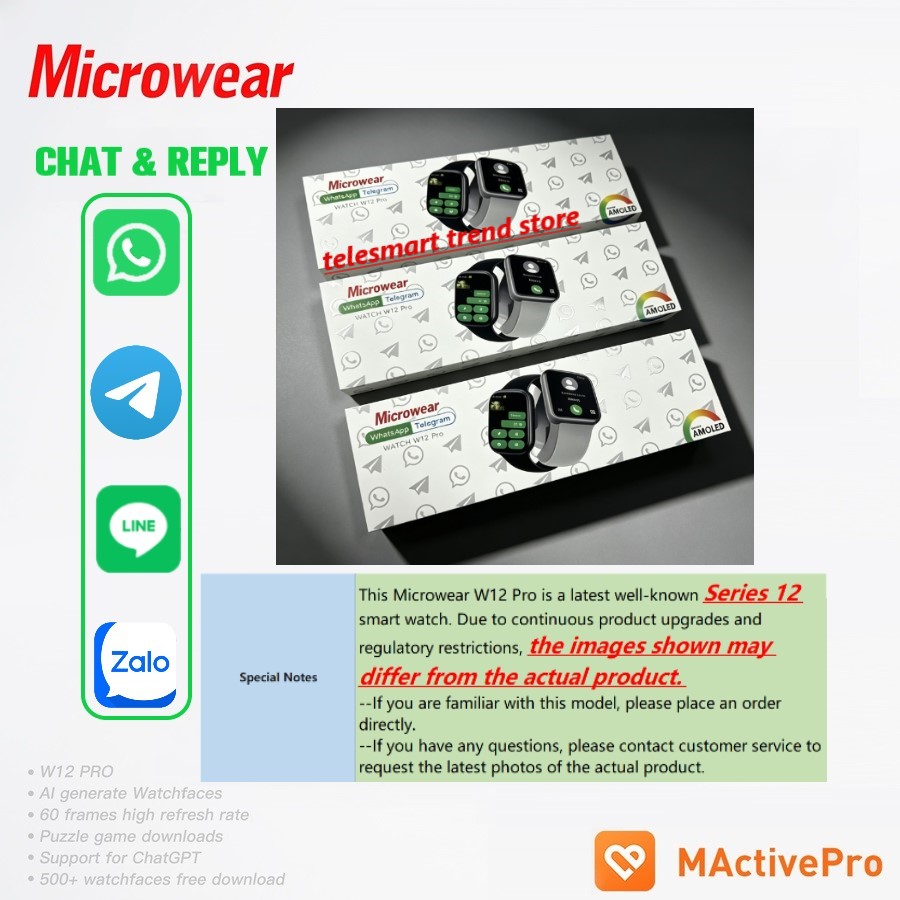 Smartwatch M Active - Jam Tangan Pintar Top Amoled Watch12pro