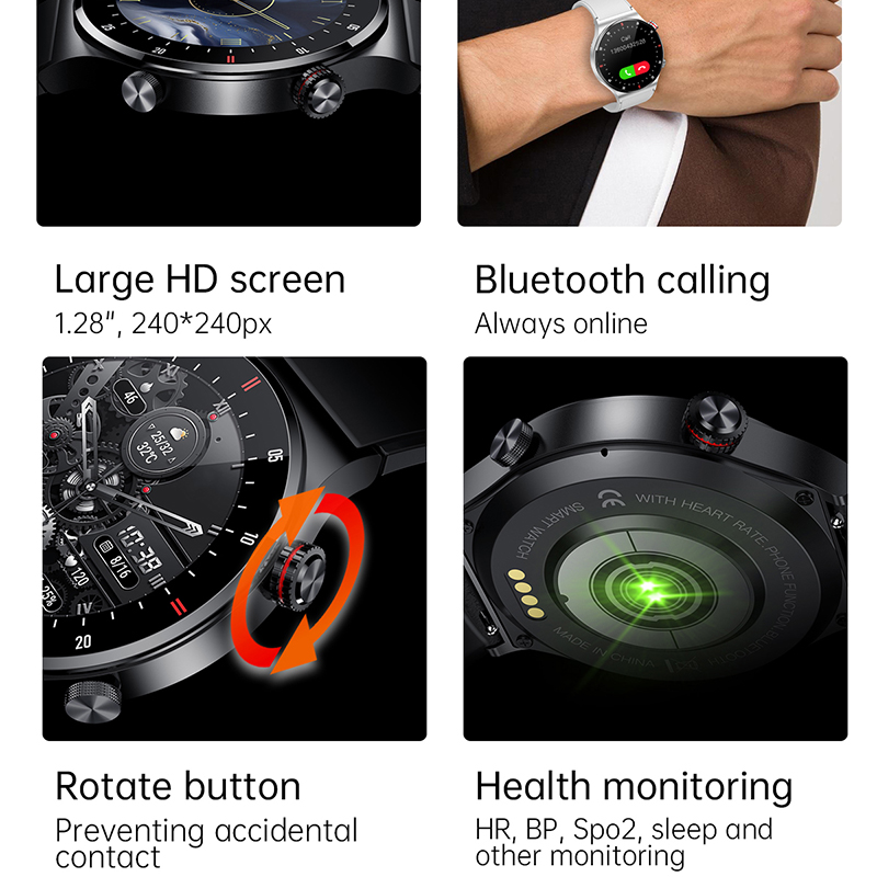 Jam Tangan Pintar ECG+PPG Blue - Smartwatch Faces ulasan dan harga