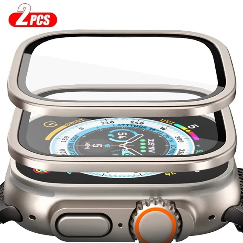 Casing Aloi Aluminium + Kaca T - Smartwatch Straps & Accessories ulasan dan harga