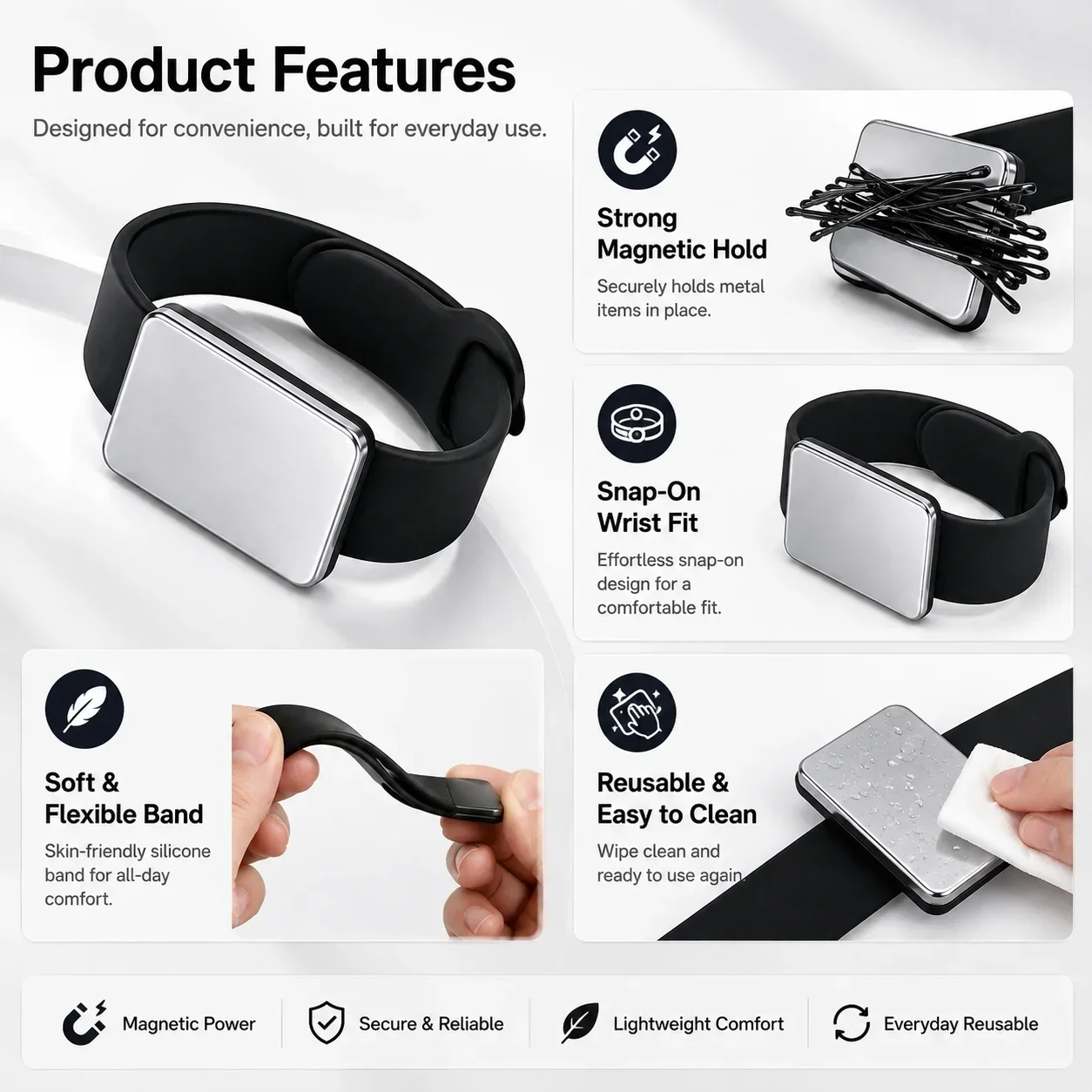 Gelang Jam Tangan Magnetik, Ta - Smartwatch Straps & Accessories ulasan dan harga